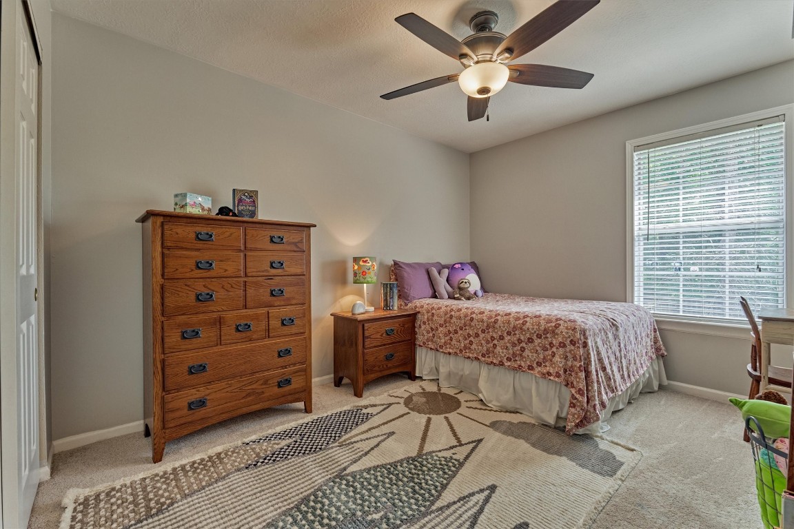 19 Greentwig Place Spring, TX 77381 - Photo 27 of 37 Bedroom #3 with back facing window.