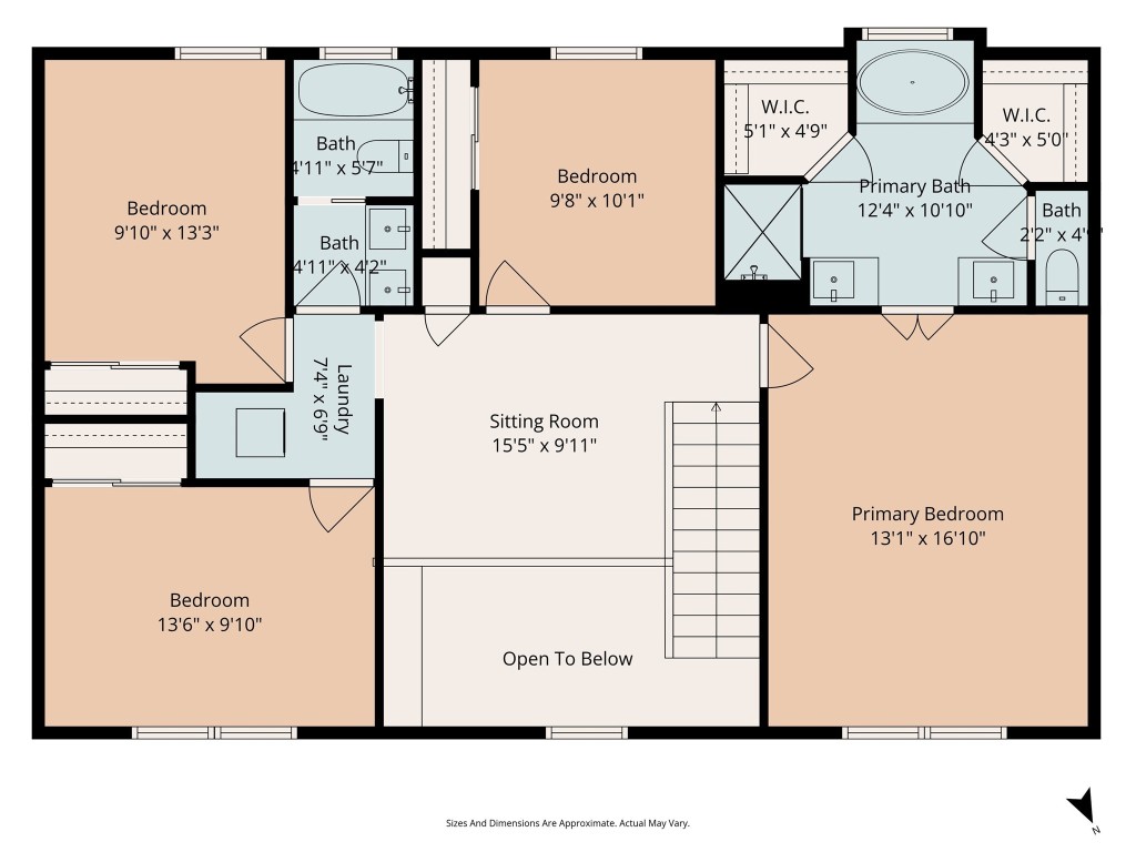 19 Greentwig Place Spring, TX 77381 - Photo 37 of 37 Second Floor Plan