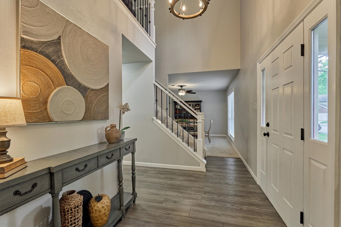 19 Greentwig Place Spring, TX 77381 - Photo 6 of 37 View from Study doors. Front door on right with view towards stairs and dining room.