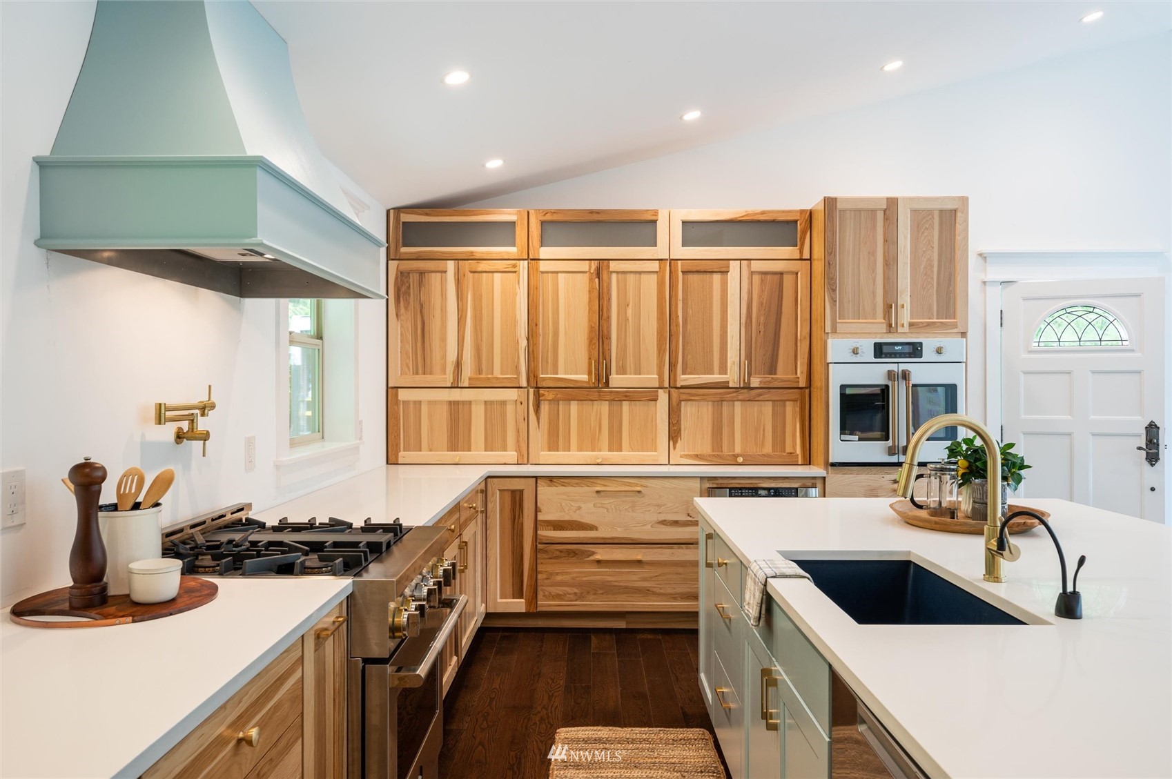 3373 Hillside Road Deming, WA 98244 - Photo 8 of 40 a kitchen with a sink stove and cabinets