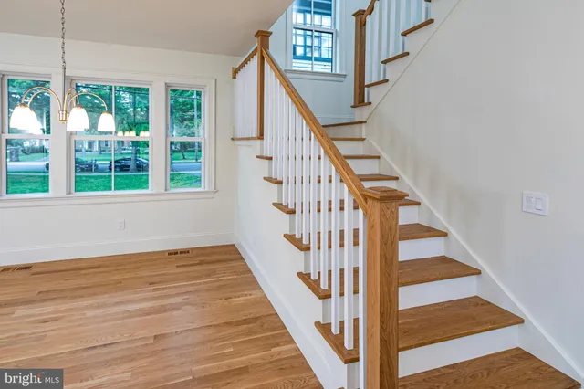 a view of an entryway with staircase