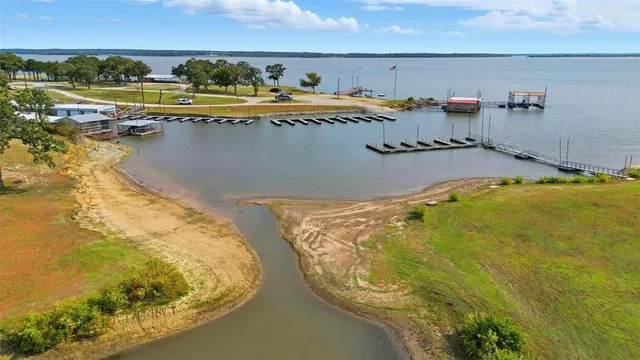a view of a swimming pool with an ocean