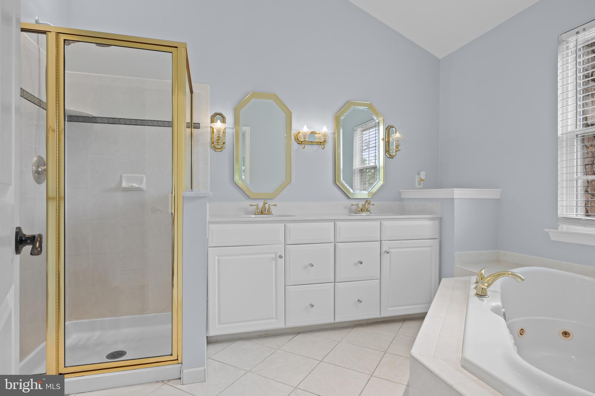 2 Hogan Way Moorestown, NJ 08057 - Photo 11 of 21 a spacious bathroom with a double vanity sink mirror and bathtub