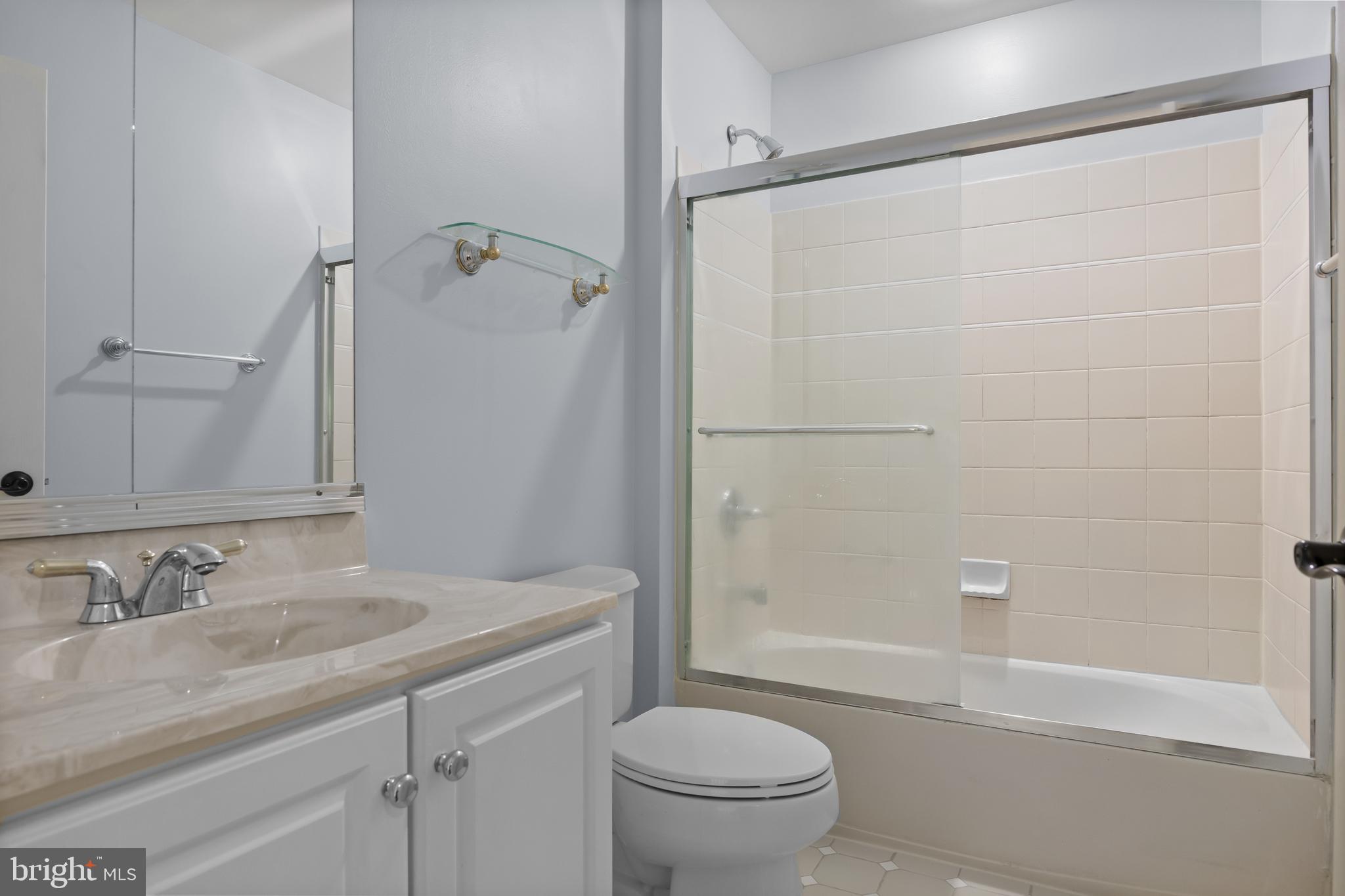 2 Hogan Way Moorestown, NJ 08057 - Photo 13 of 21 a bathroom with a granite countertop sink toilet and shower