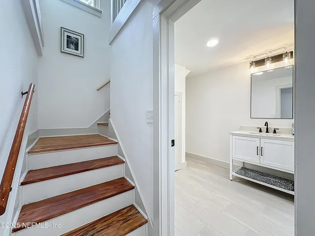 a view of hotel and bathroom