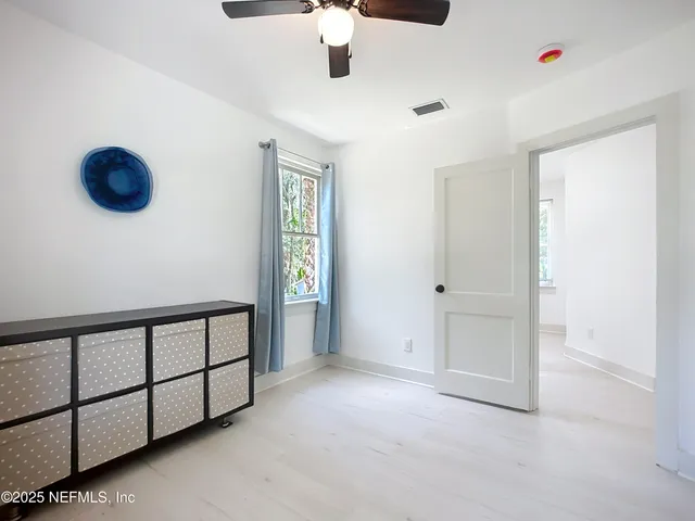 a view of a livingroom with a window