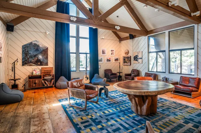 a outdoor living space with furniture