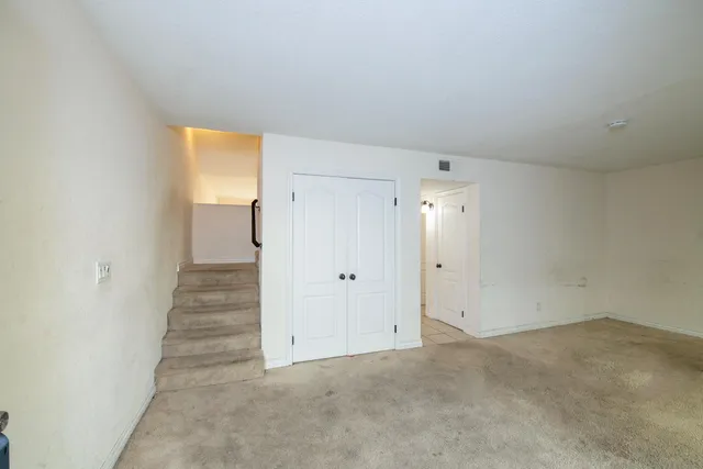 an empty room with a natural light