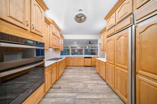 a outdoor space with furniture