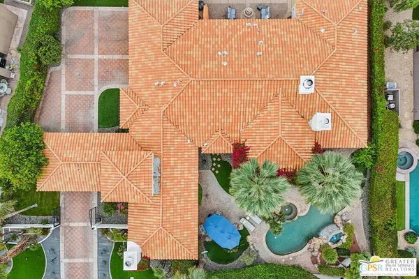 a aerial view of a house