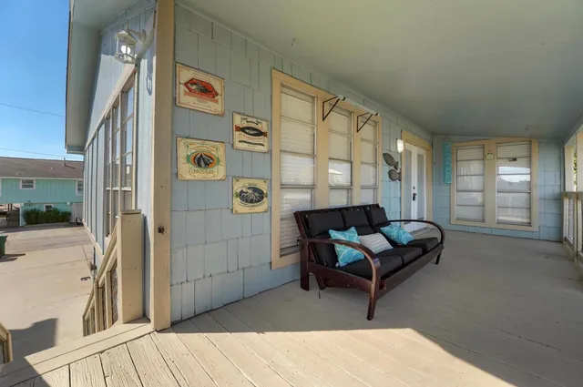 a view of outdoor space with seating area