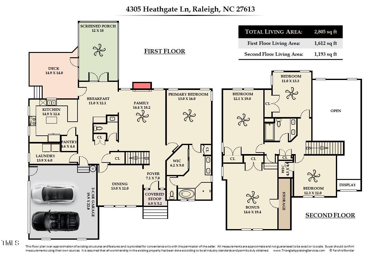 4305 Heathgate Lane Raleigh, NC 27613 - Photo 43 of 43 heathgatefloorplan