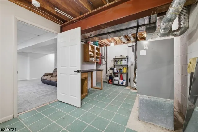 a view of a storage room