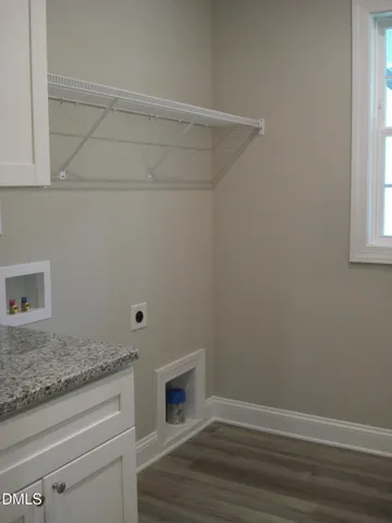 a close view of closet