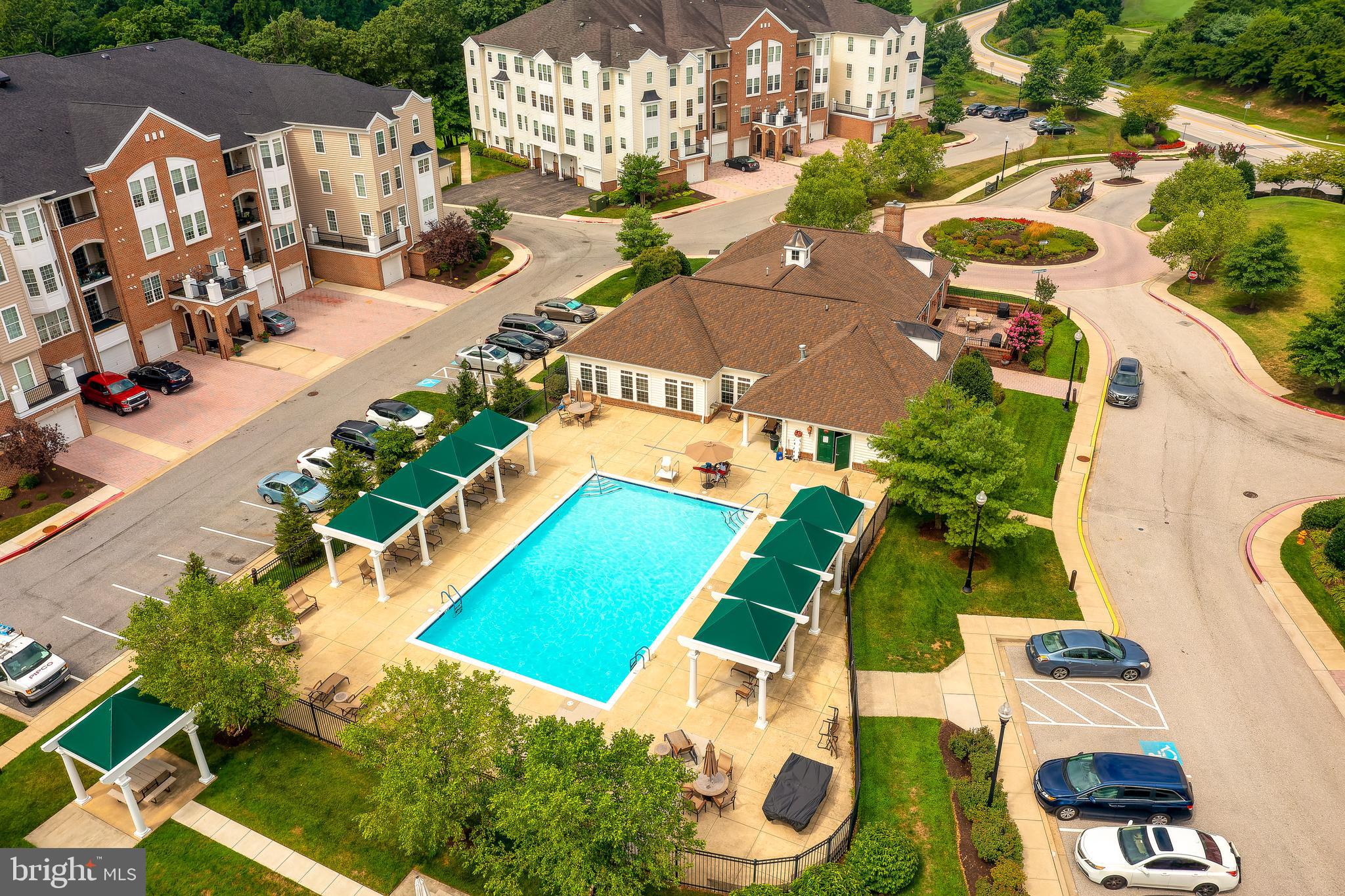 7315 Brookview Road, Unit 302 Elkridge, MD 21075 - Photo 65 of 68 an aerial view of residential houses with outdoor space and street view