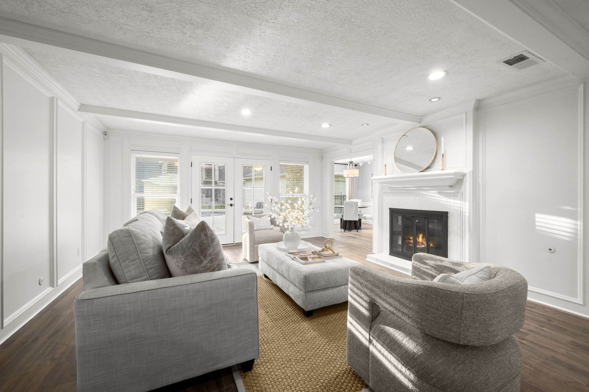 16111 Maplehurst Drive Spring, TX 77379 - Photo 5 of 30 a living room with furniture and a fireplace