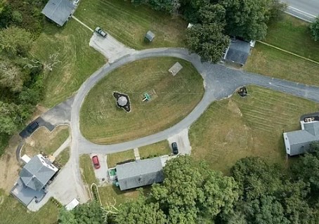 65 Depot Road, Unit A Oxford, MA 01540 - Photo 17 of 17 an aerial view of a house with outdoor space and swimming pool