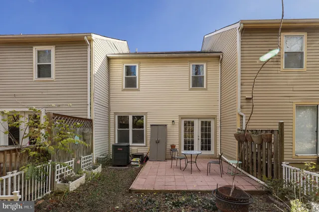 a front view of a house with patio