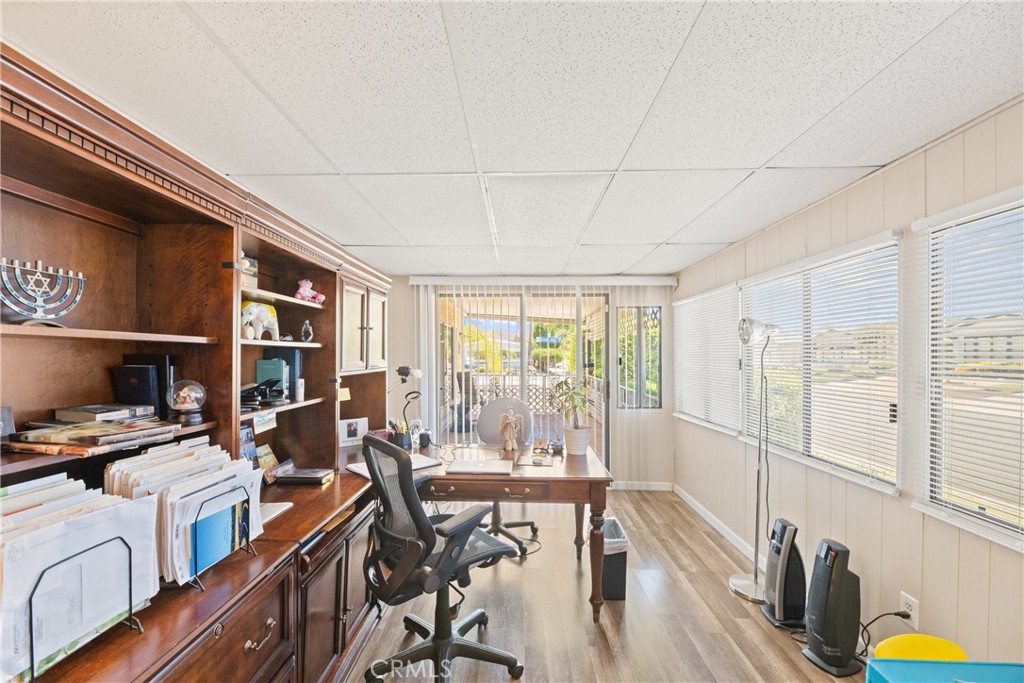 2964 Silver Oak Way Hemet, CA 92545 - Photo 43 of 60 a view of a dining room with furniture window and outside view