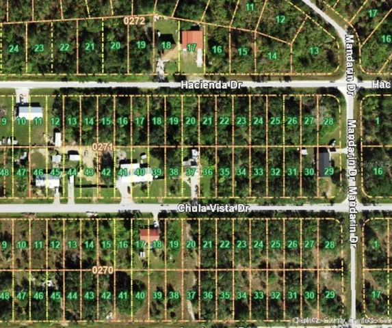 a house view with a garden space