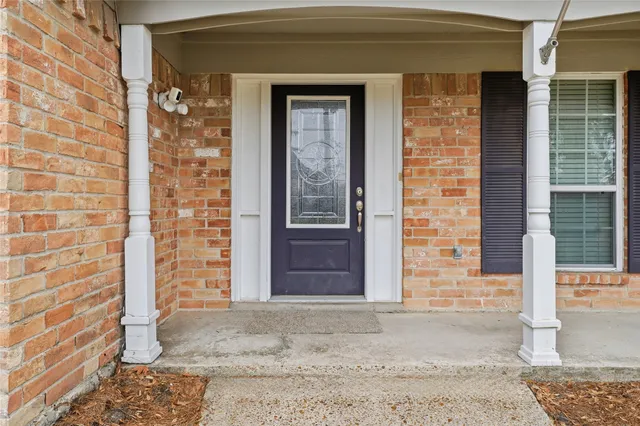 a front view of a house with a shower