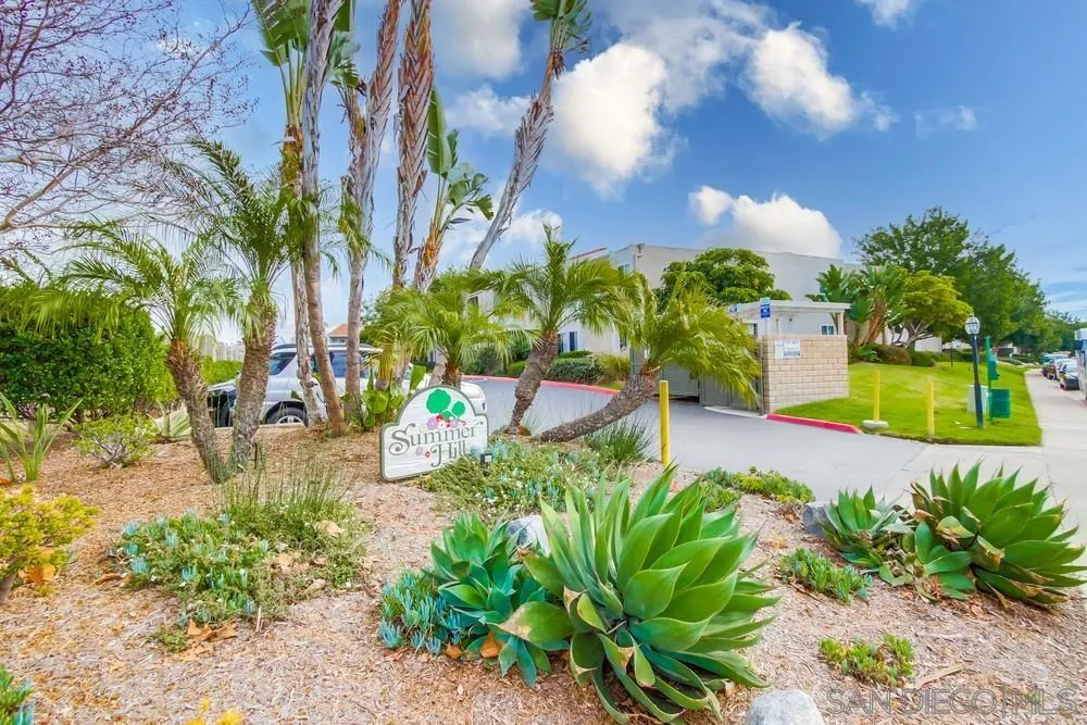 3583 Ruffin Road, Unit 209 San Diego, CA 92123 - Photo 25 of 39 a view of a yard with a fountain