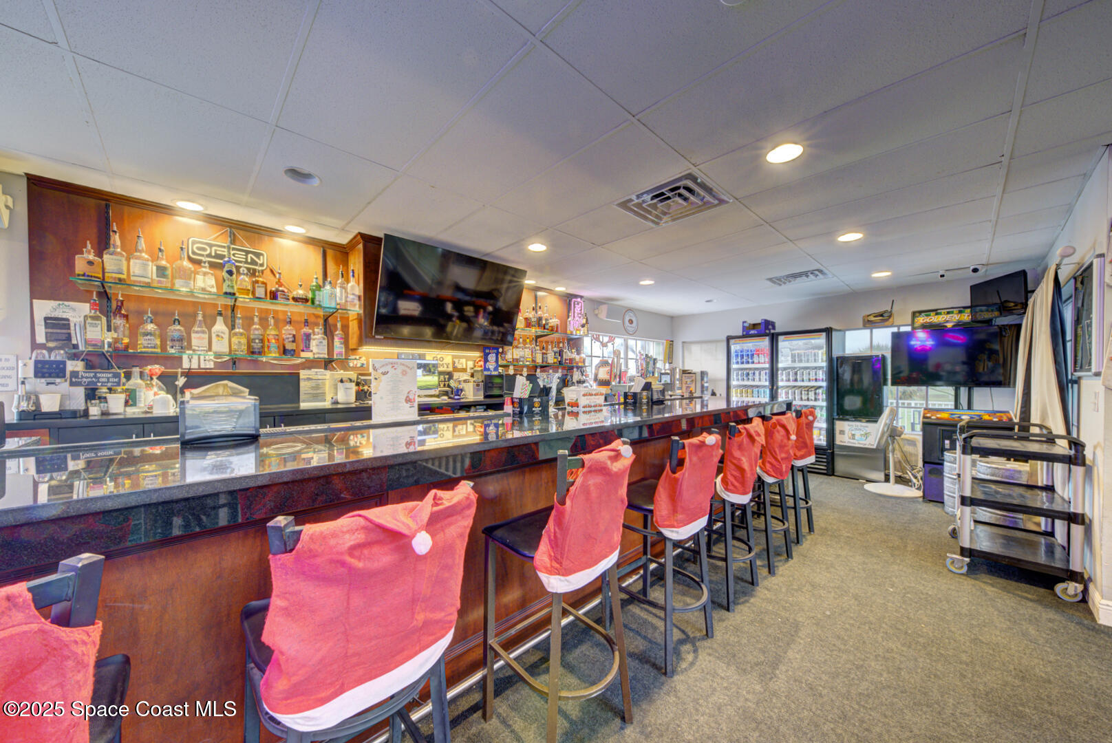 4065 Sand Ridge Drive Merritt Island, FL 32953 - Photo 54 of 59 a living room with furniture and a flat screen tv