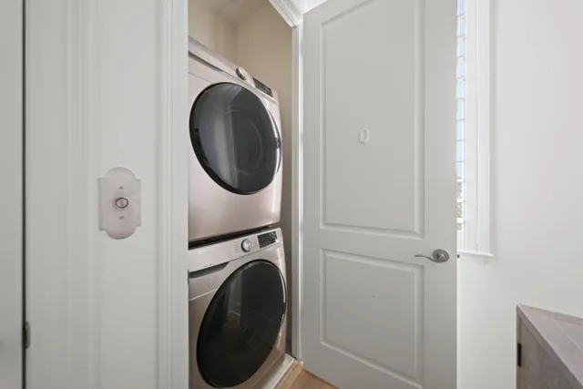 a close view of closet