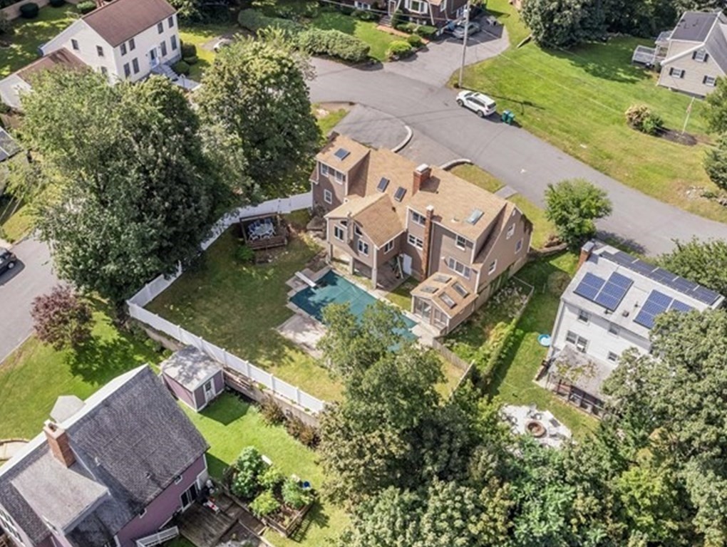49 Dibble Road Lynn, MA 01904 - Photo 2 of 41 an aerial view of a house with a garden