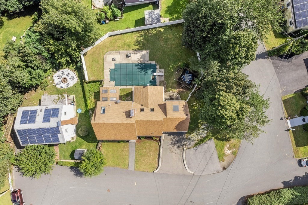 49 Dibble Road Lynn, MA 01904 - Photo 36 of 41 an aerial view of a house with swimming pool and sitting area