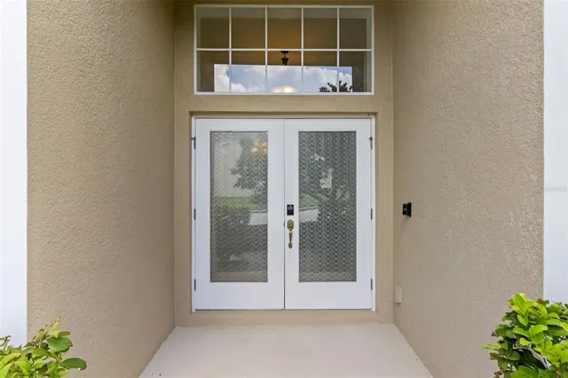 a view of front door