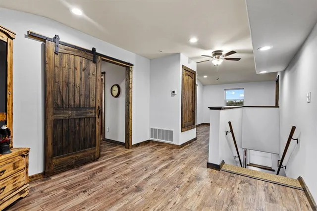 a room with storage and utility