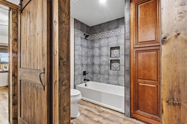 a room with furniture and window