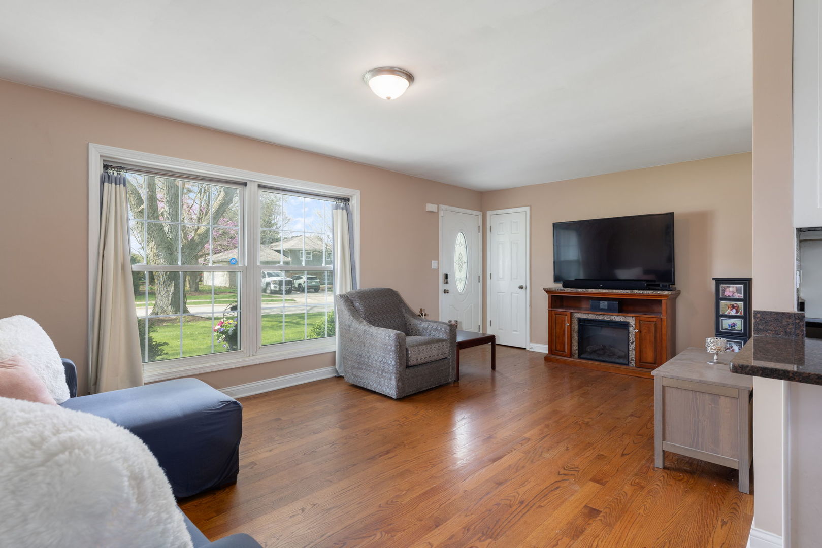 575 Aztec Drive Carol Stream, IL 60188 - Photo 3 of 20 a living room with furniture and a flat screen tv