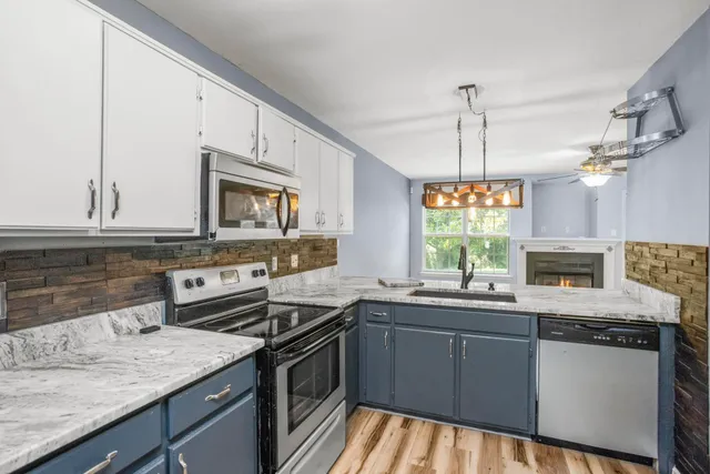 a view of small space with racks on the wall