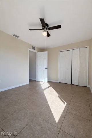 a view of an empty room