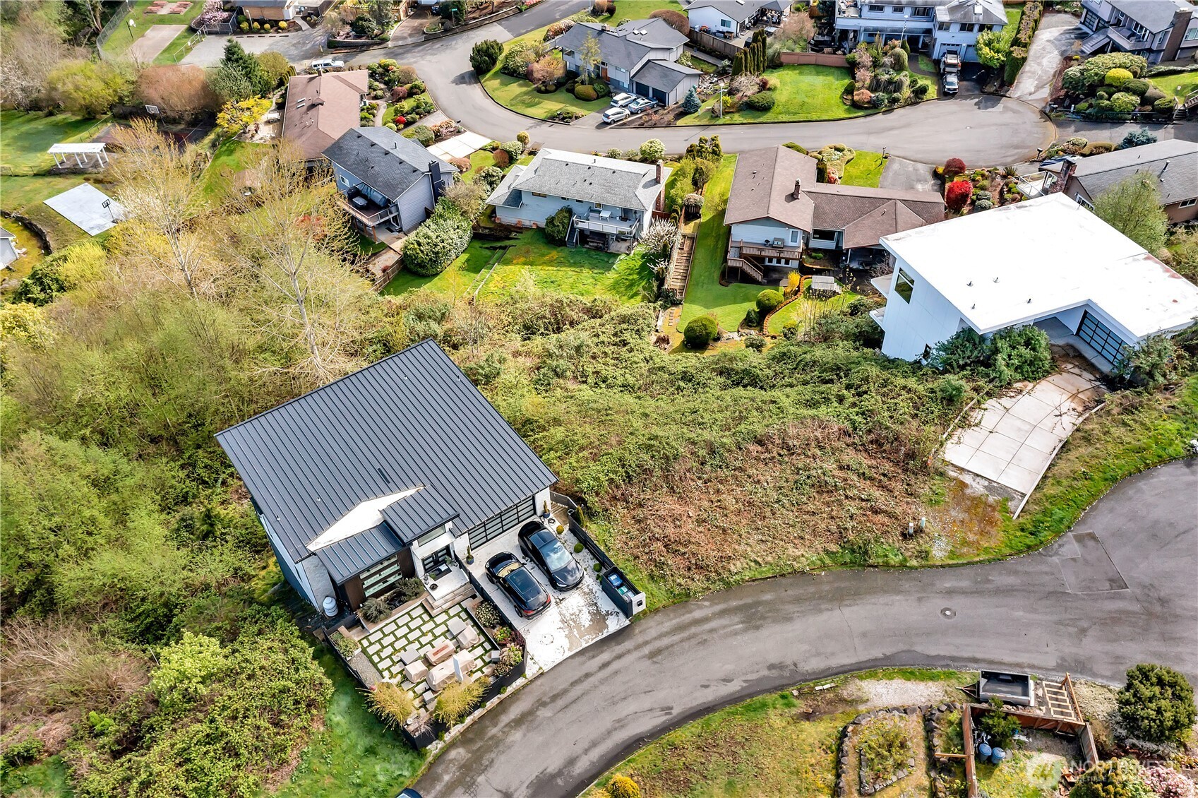 0 Southwest 297th Street Federal Way, WA 98023 - Photo 9 of 16 an aerial view of a house with a garden and swimming pool