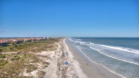 a view of an ocean beach
