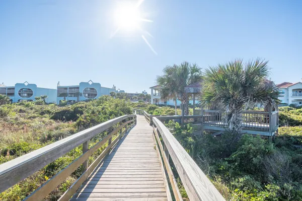 a view of balcony and yard