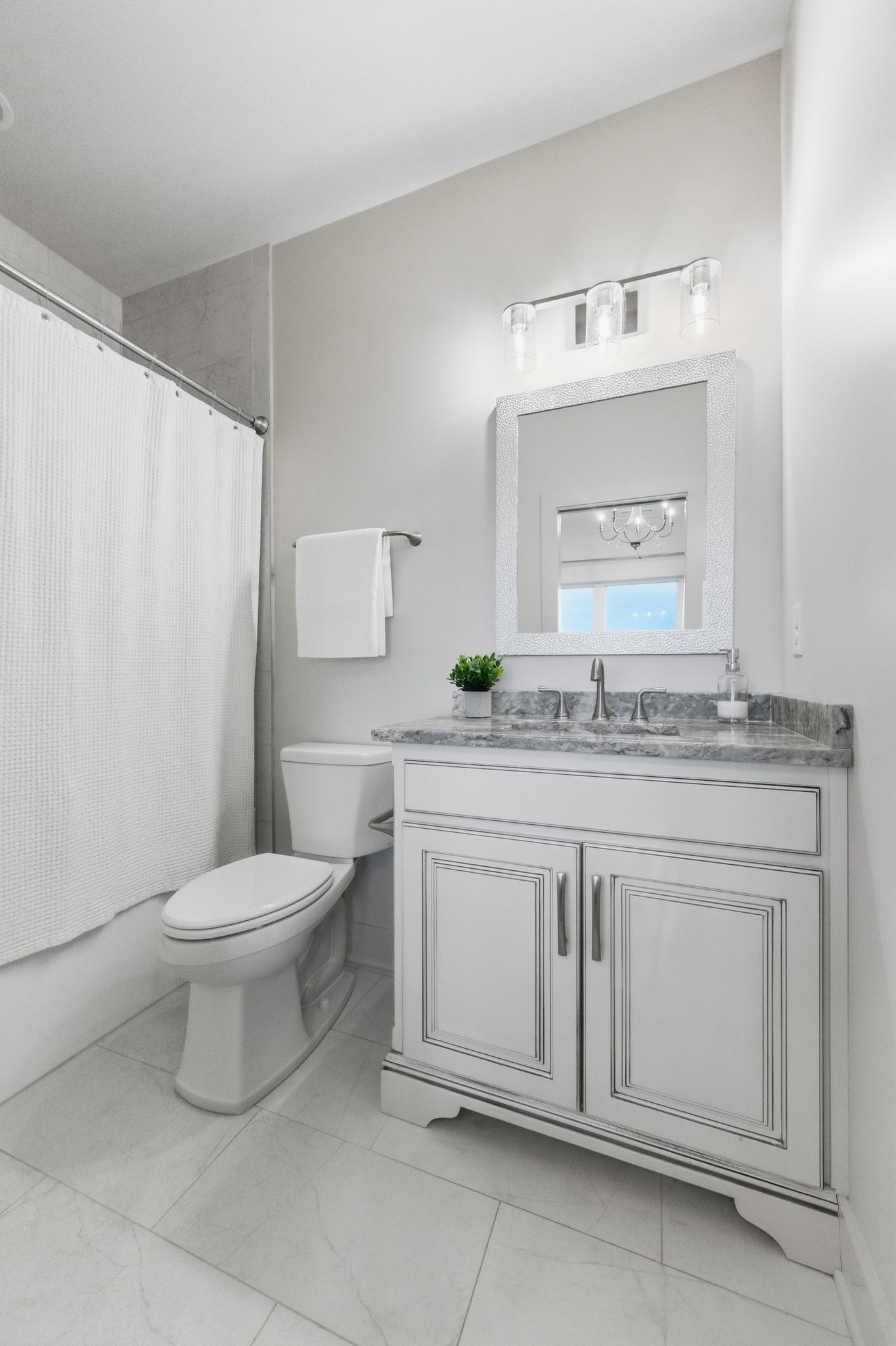 577 Box House Road Belvidere, TN 37306 - Photo 45 of 77 a bathroom with a granite countertop toilet sink and mirror