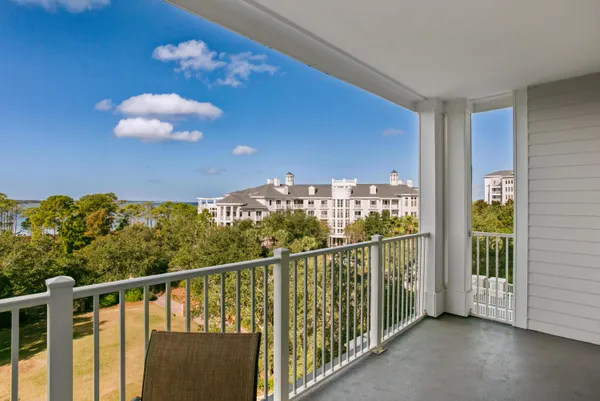 a view of a balcony