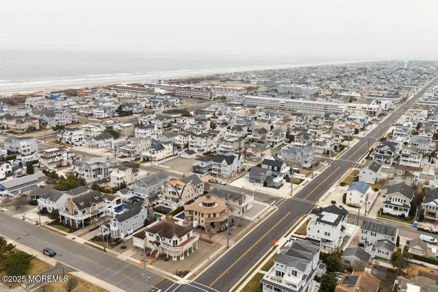 an aerial view of a city