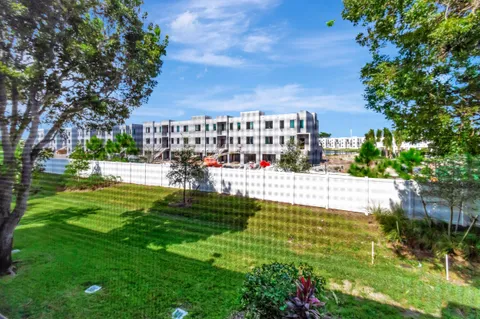 a view of building with garden