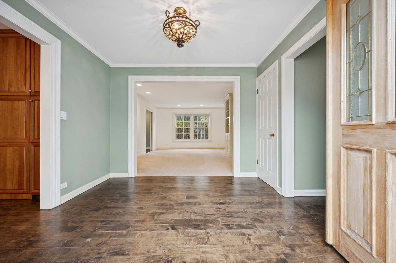 3844 Grace Lane Glenview, IL 60025 - Photo 17 of 34 an empty room with wooden floor and windows