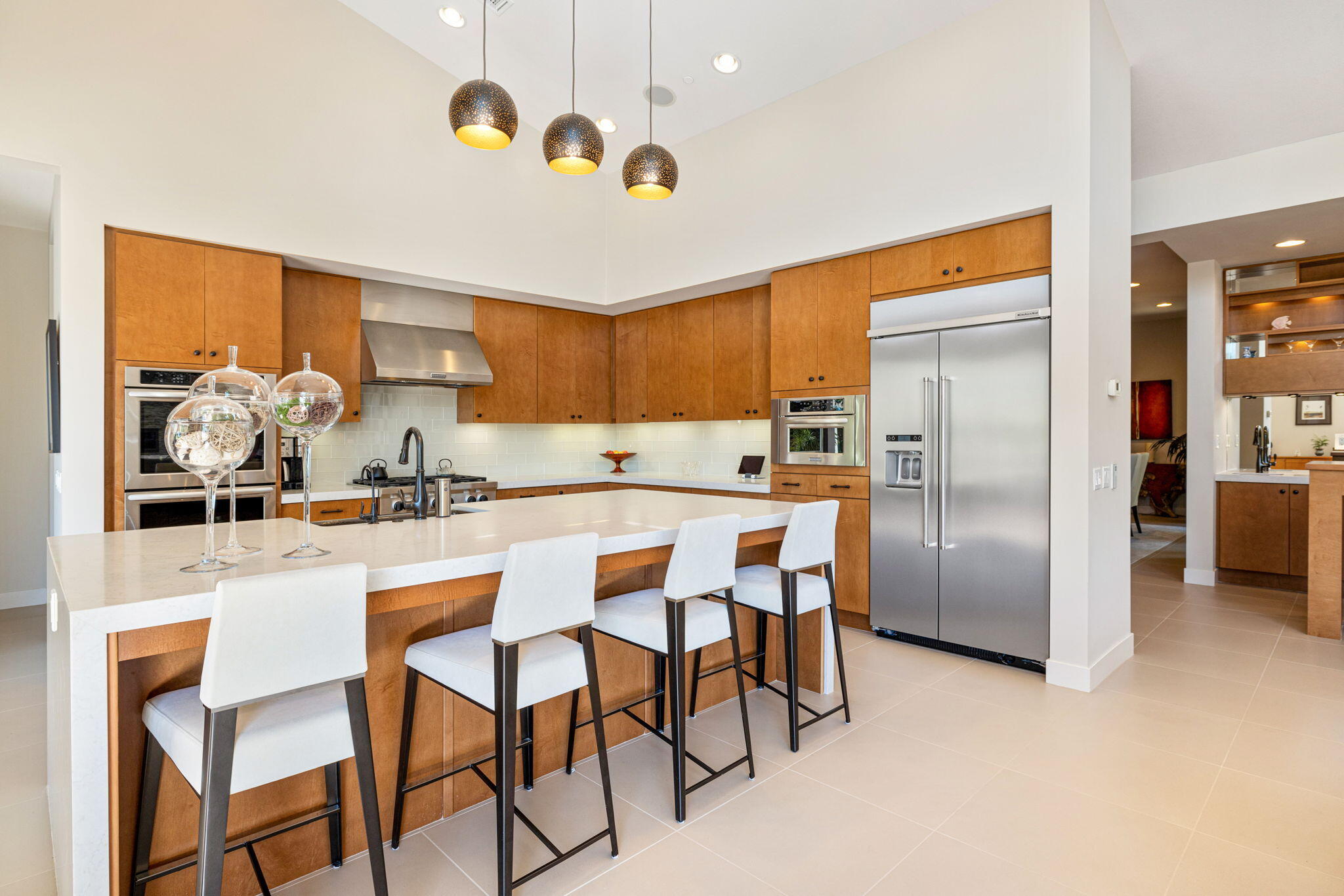 5 Via Merenda Rancho Mirage, CA 92270 - Photo 33 of 84 a kitchen with refrigerator and window