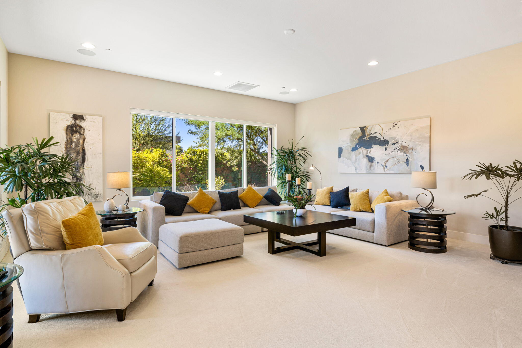 5 Via Merenda Rancho Mirage, CA 92270 - Photo 48 of 84 a living room with furniture and a large window