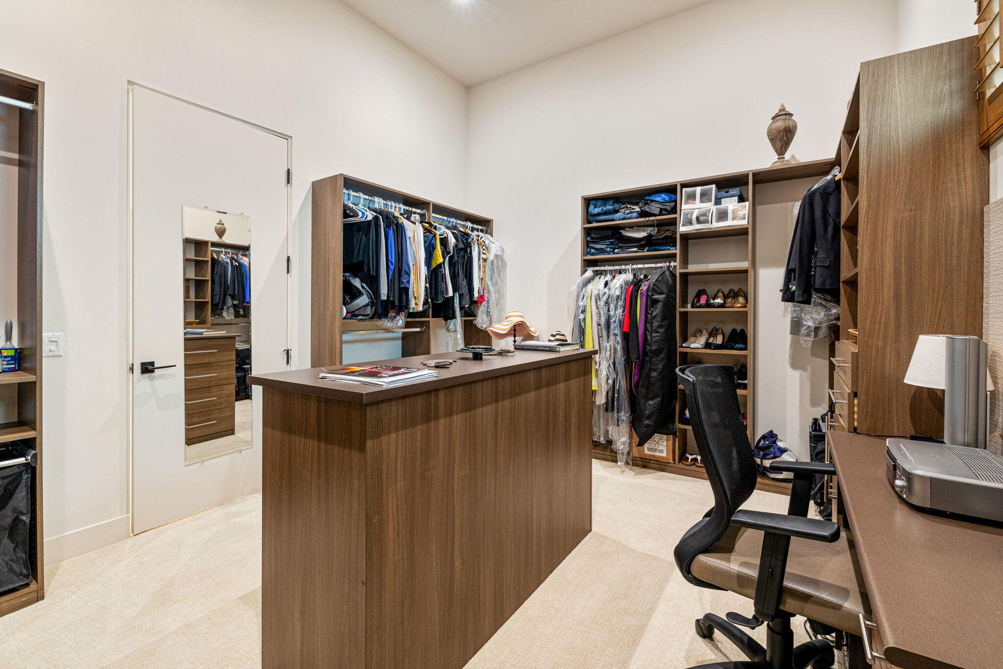 5 Via Merenda Rancho Mirage, CA 92270 - Photo 60 of 84 a view of a kitchen with fridge and workspace
