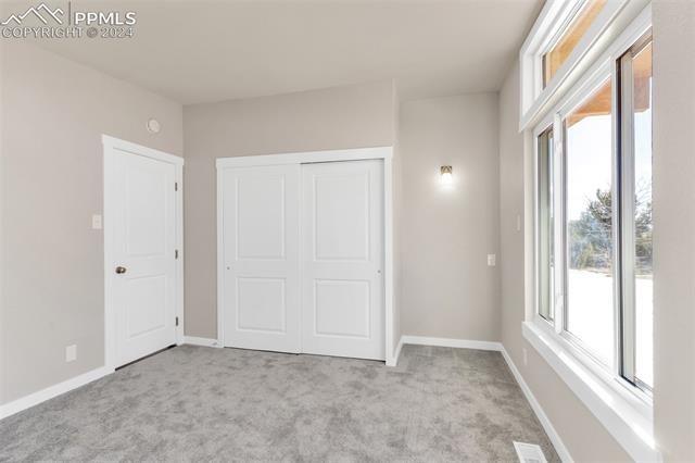 5835 Verde Road Pueblo, CO 81004 - Photo 16 of 50 Unfurnished bedroom featuring a closet, light colored carpet, and multiple windows