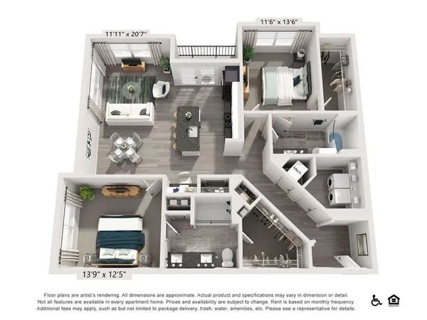 $1,647 | 3890 Floyd Road Southwest, Unit A1, Austell, GA 30106