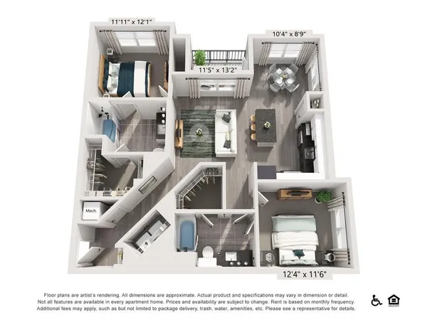 $1,647 | 3890 Floyd Road Southwest, Unit A1, Austell, GA 30106